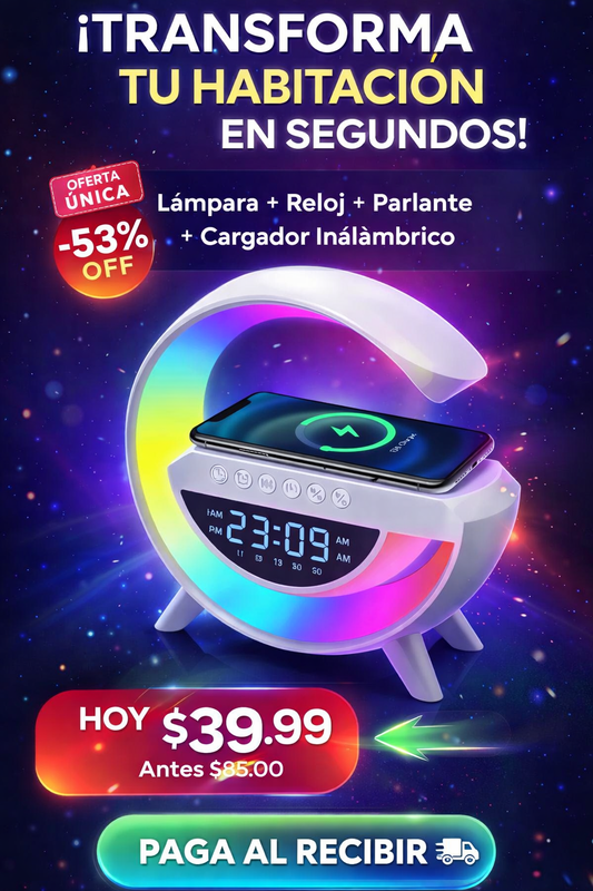 Lámpara Reloj Google